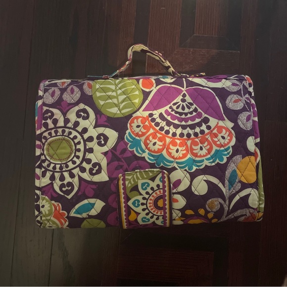 VERA BRADLEY Baby DIAPER Changing Pad Clutch Wipe And Diaper Holder Terry Cloth - Picture 2 of 16